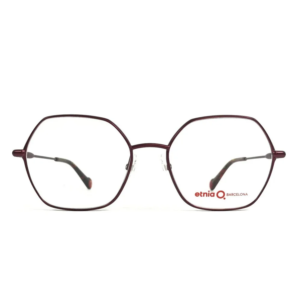 Etnia Barcelona Eyeglasses Frames EXEDRA BX Bordeaux Red Geometric 53-18-140